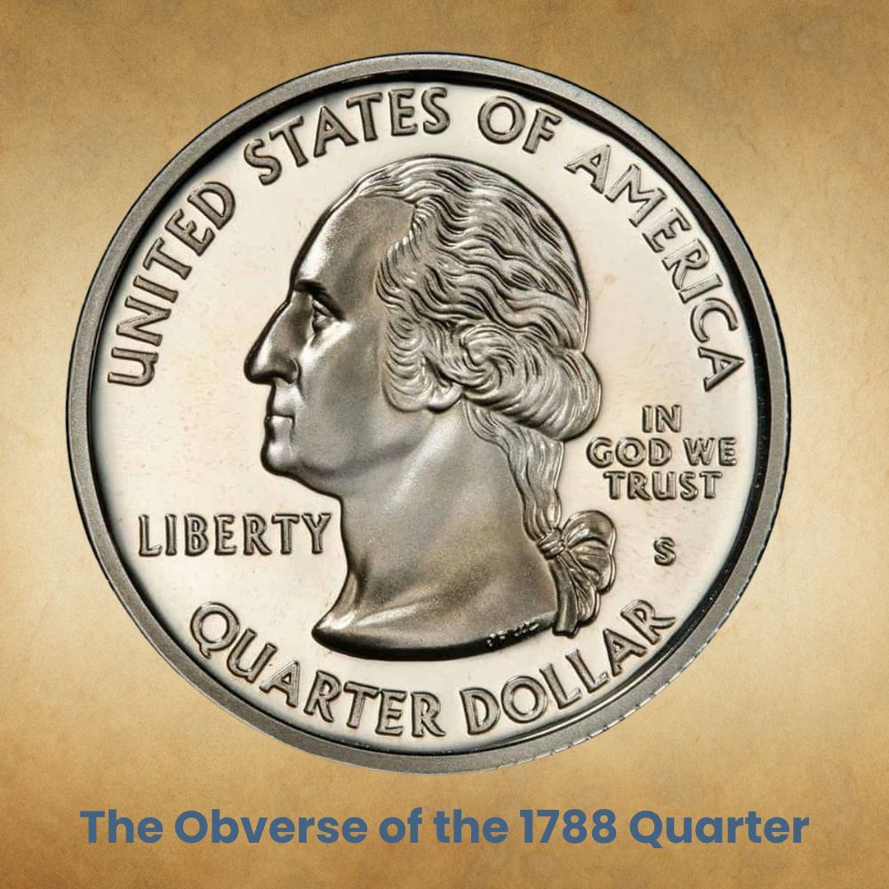 The Obverse of the 1788 Quarter