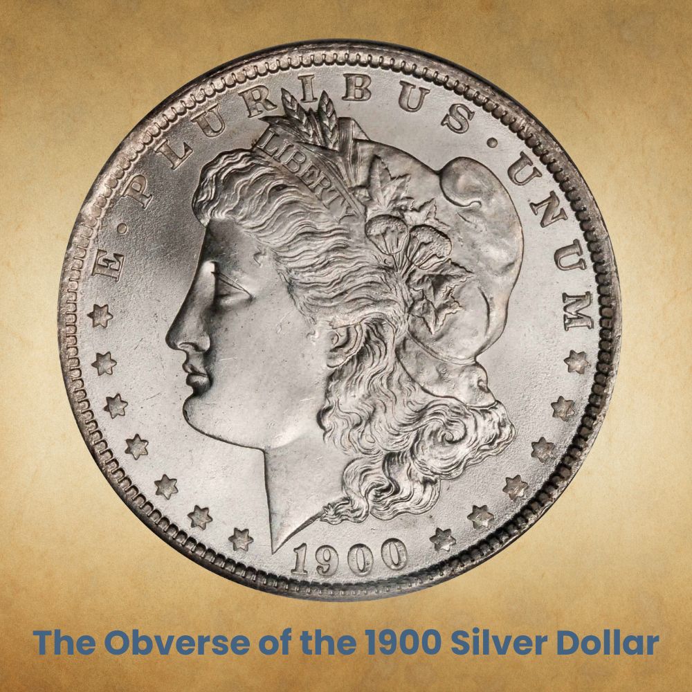 The Obverse of the 1900 Silver Dollar