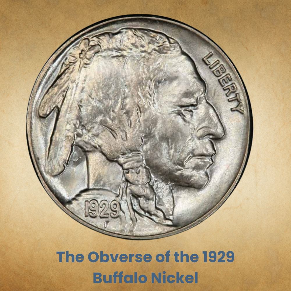 The Obverse of the 1929 Buffalo Nickel