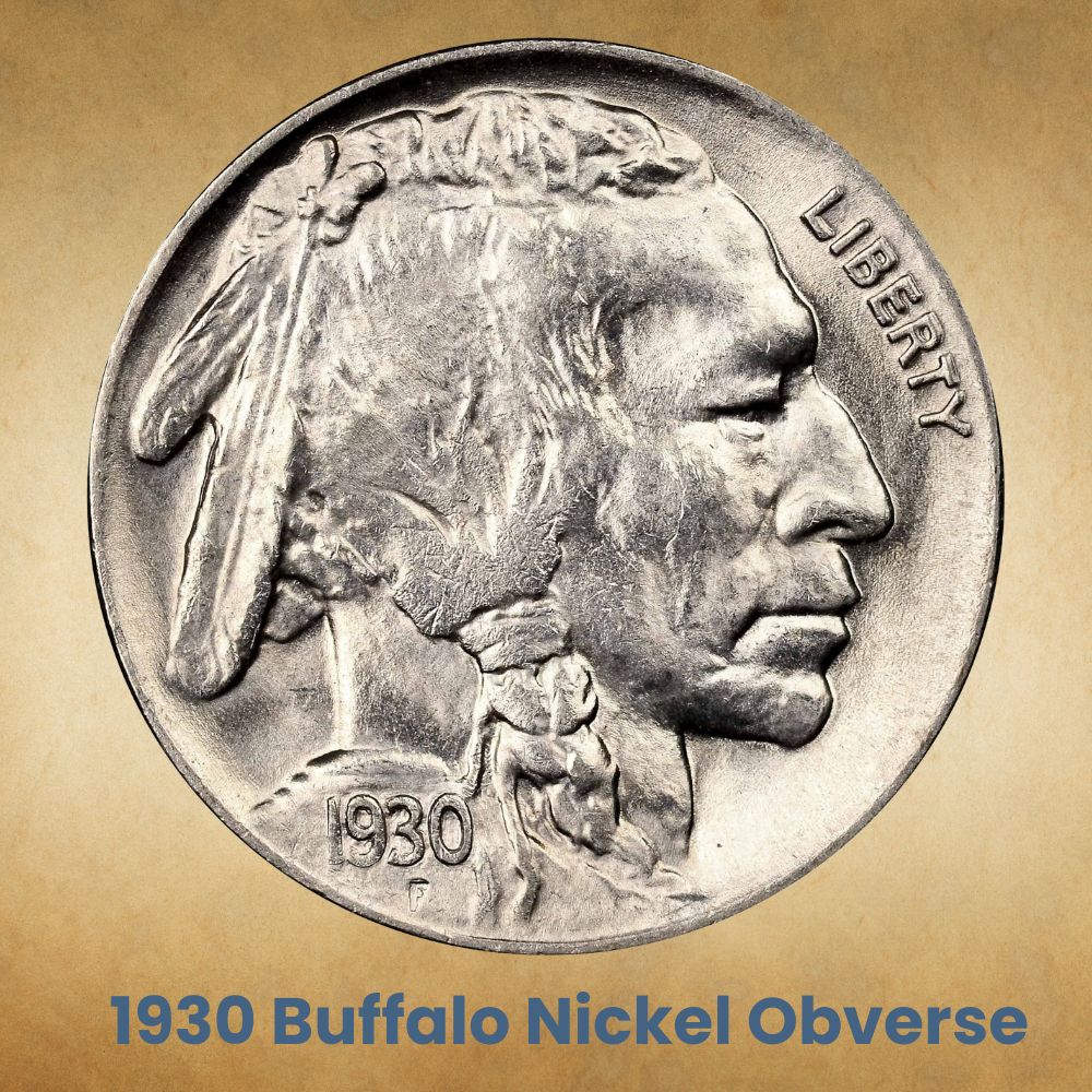The Obverse of the 1930 Buffalo Nickel