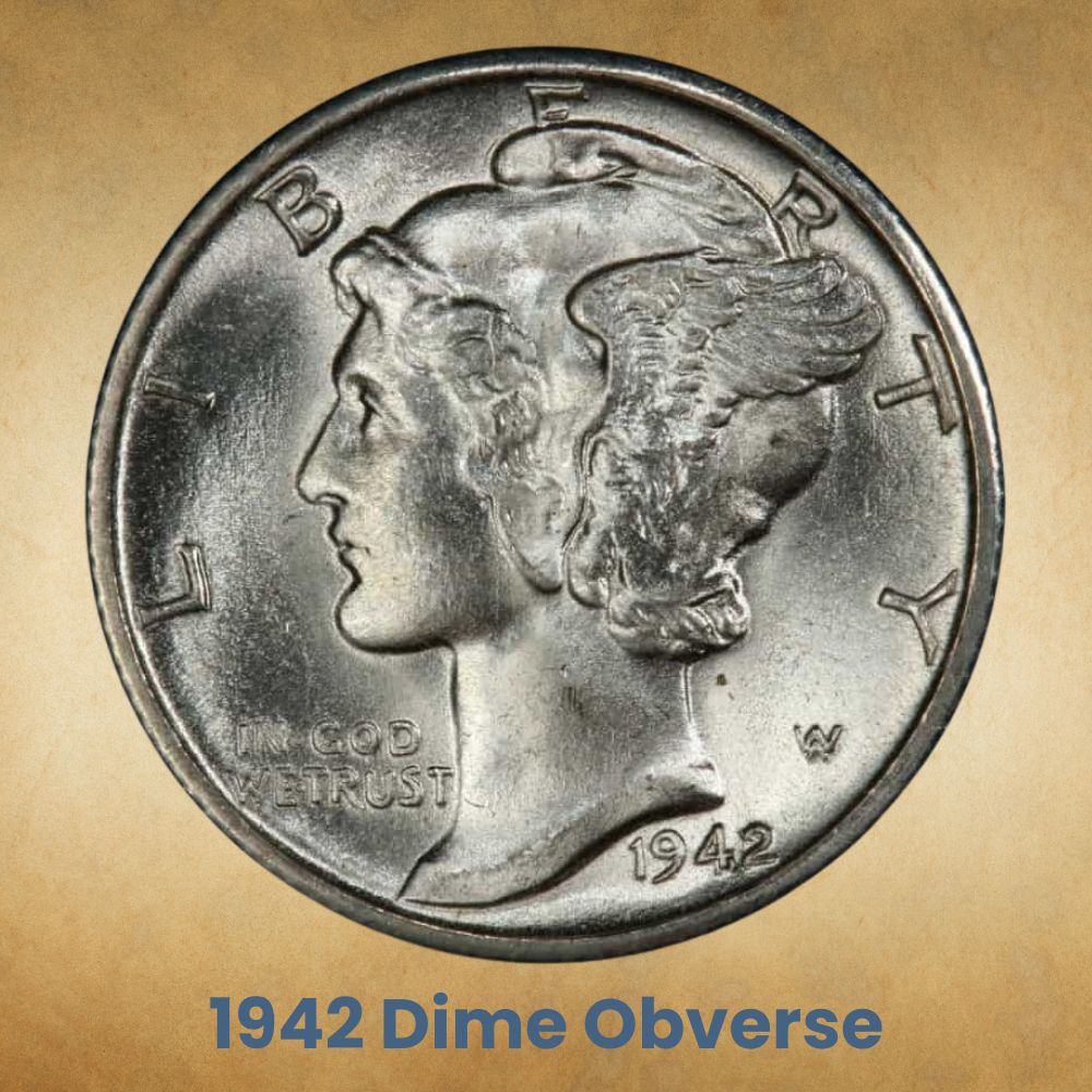 The Obverse of the 1942 Dime