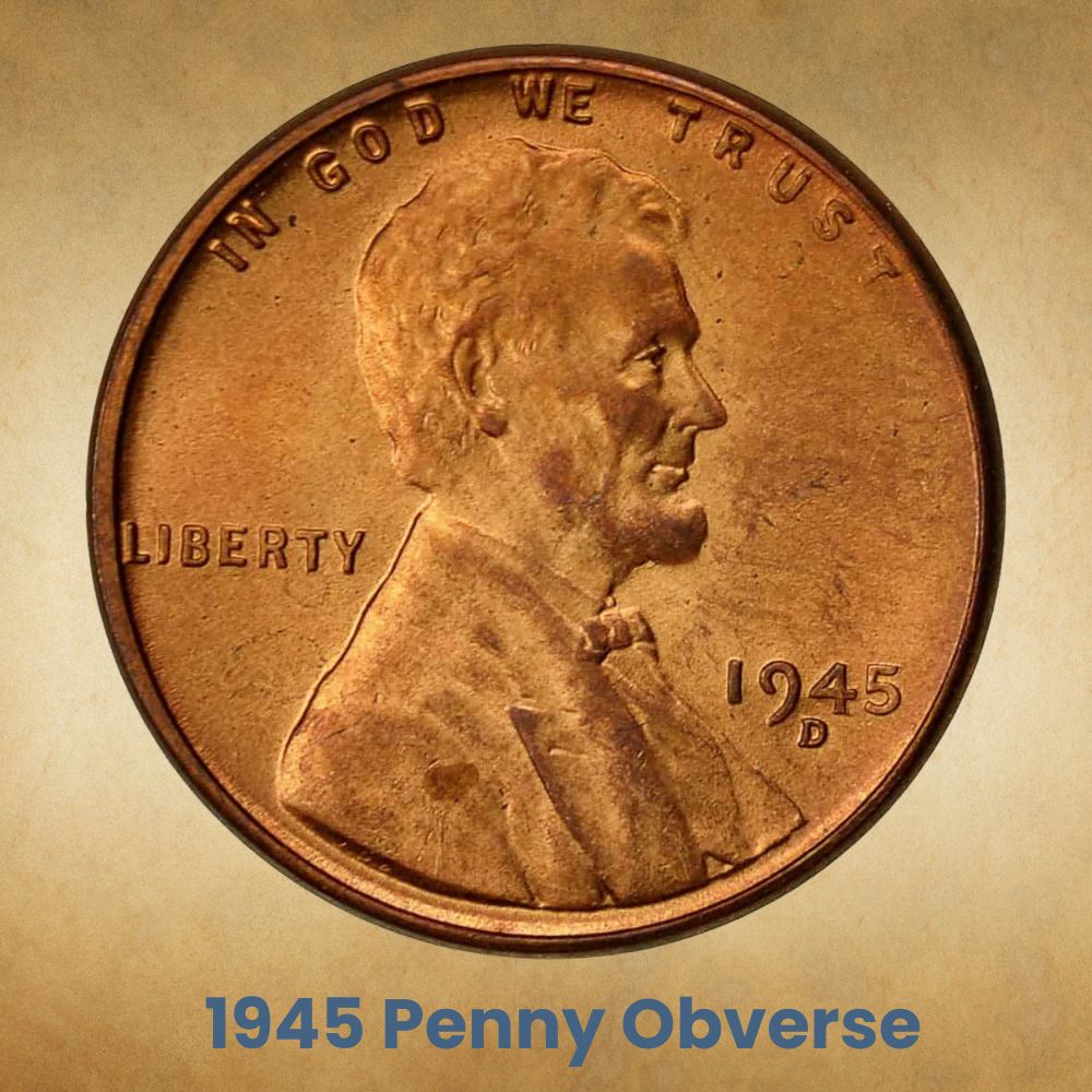 The Obverse of the 1945 Penny
