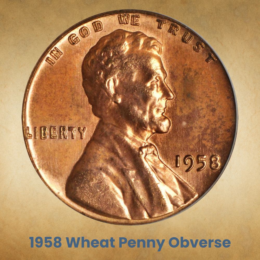 The Obverse of the 1958 Wheat Penny