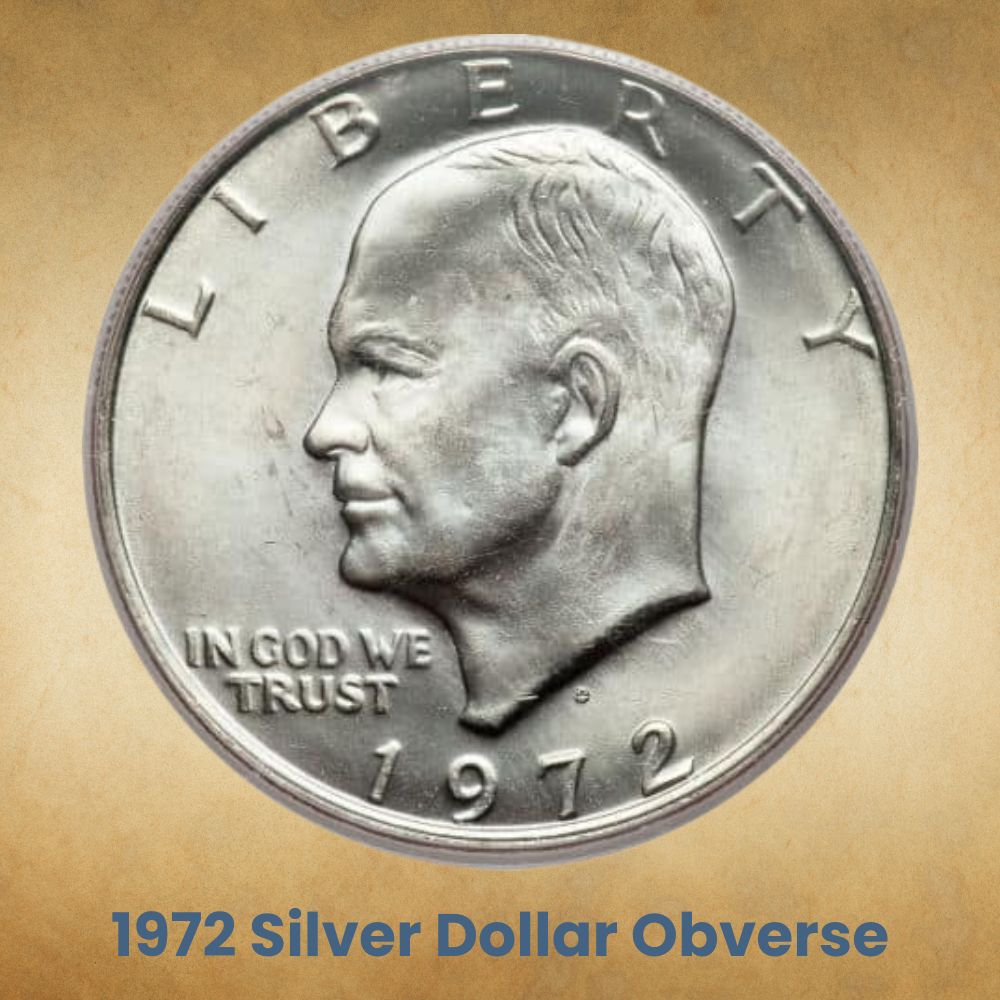 The Obverse of the 1972 Silver Dollar