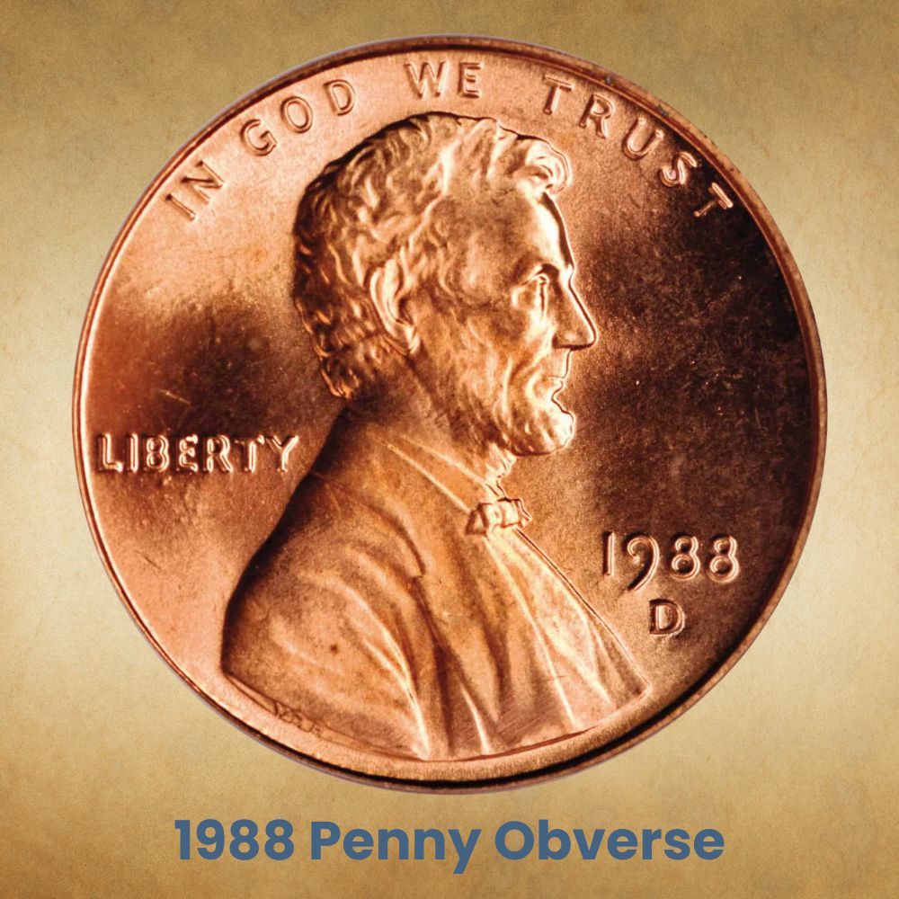 The Obverse of the 1988 Penny