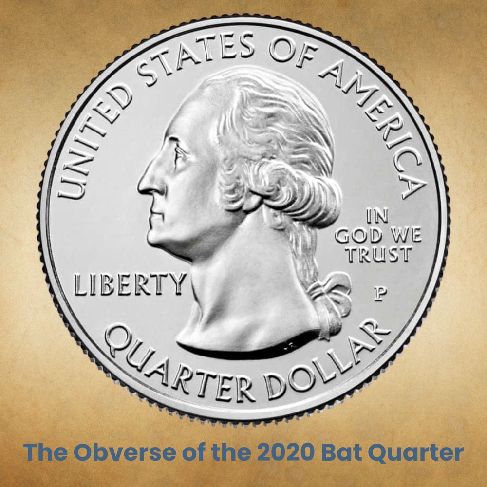 The Obverse of the 2020 Bat Quarter