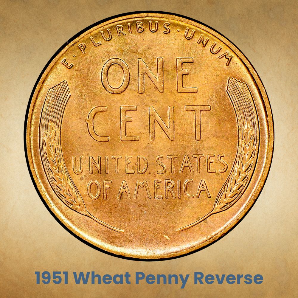 The Reverse of the 1951 Wheat Penny