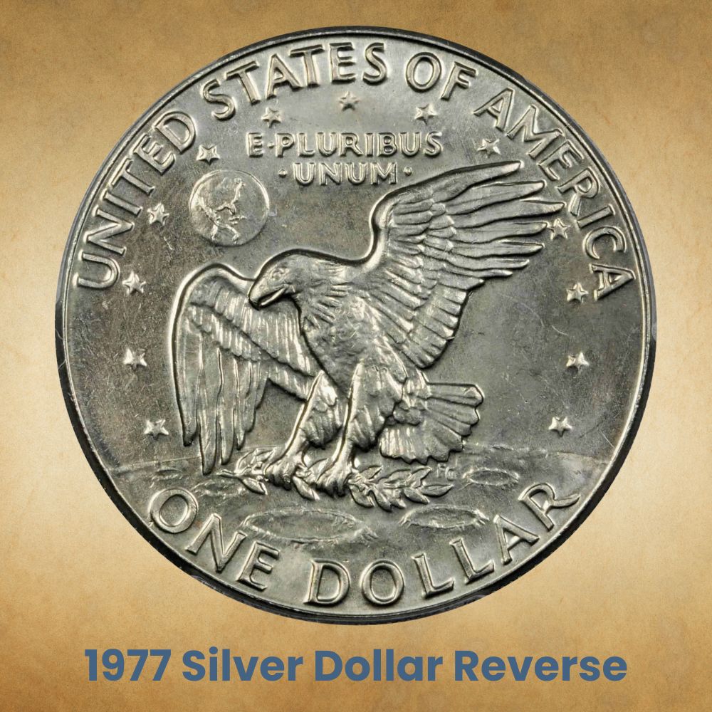 The Reverse of the 1977 Silver Dollar