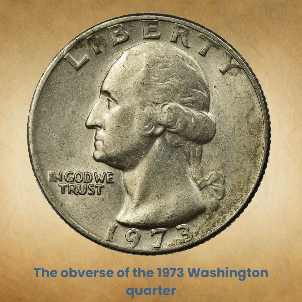 The obverse of the 1973 Washington quarter