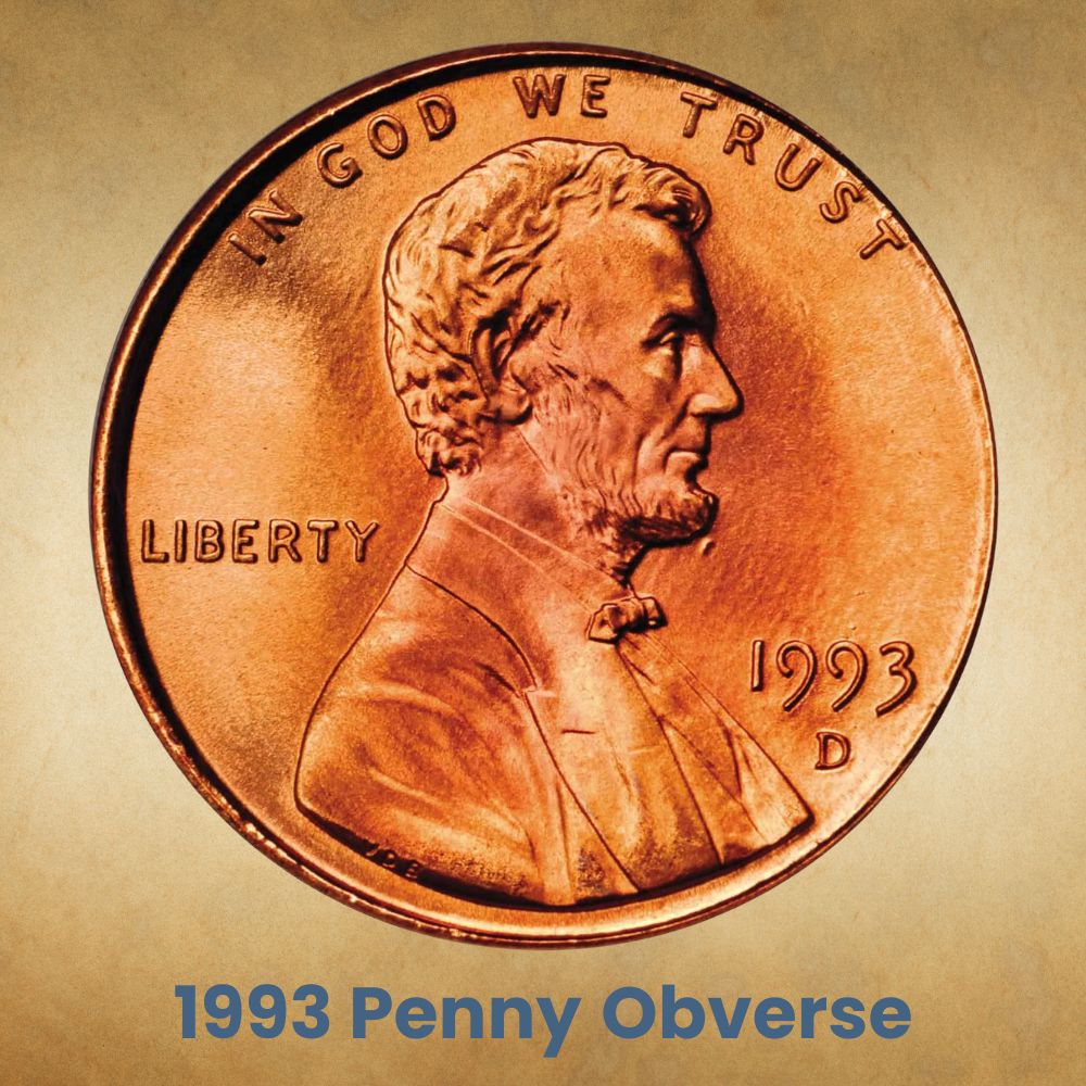 The obverse of the 1993 Penny