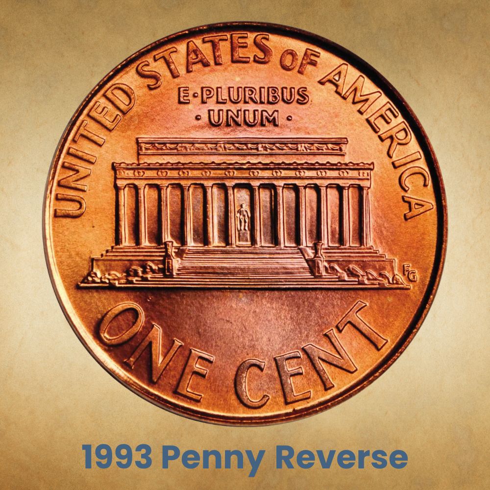 The reverse of the 1993 Penny