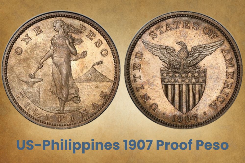 US-Philippines 1907 Proof Peso