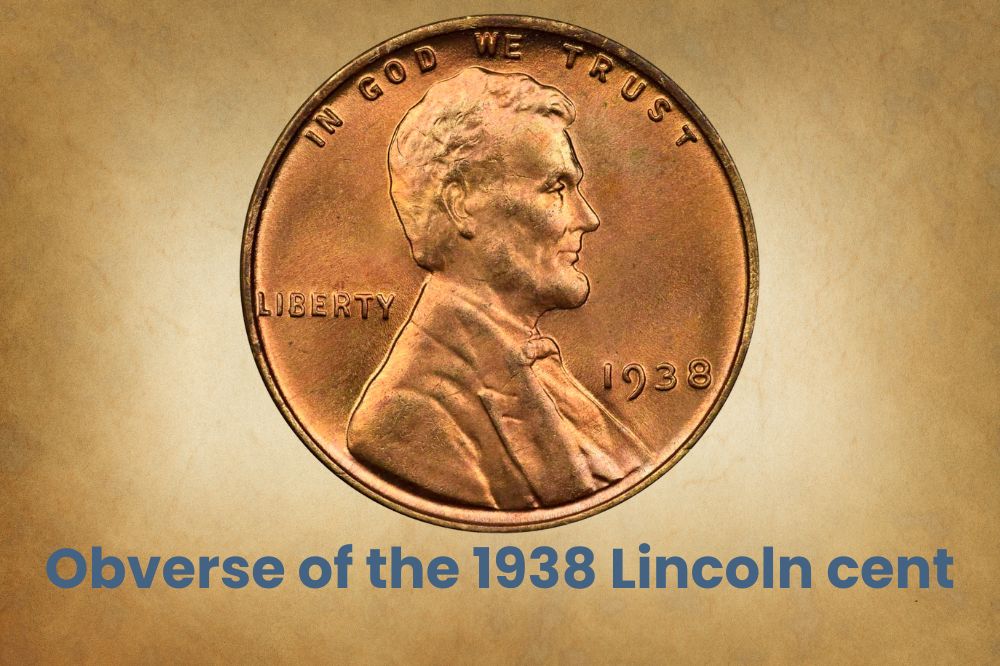 obverse of the 1938 Lincoln cent