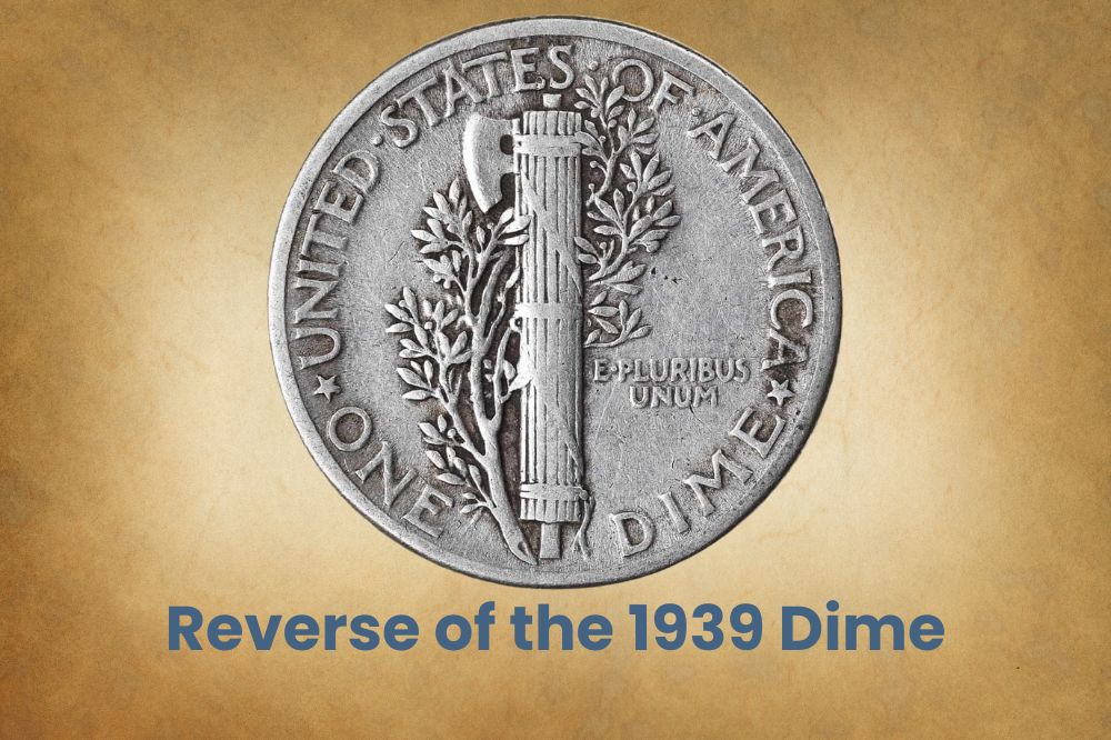 reverse of the 1939 Dime
