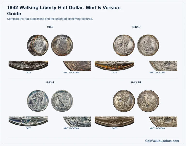 1942 Walking Liberty Half Dollar Coin Value: How Much Is It Worth?