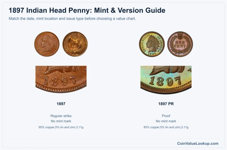 1897 Indian Head Penny Coin Value: How Much Is It Worth?