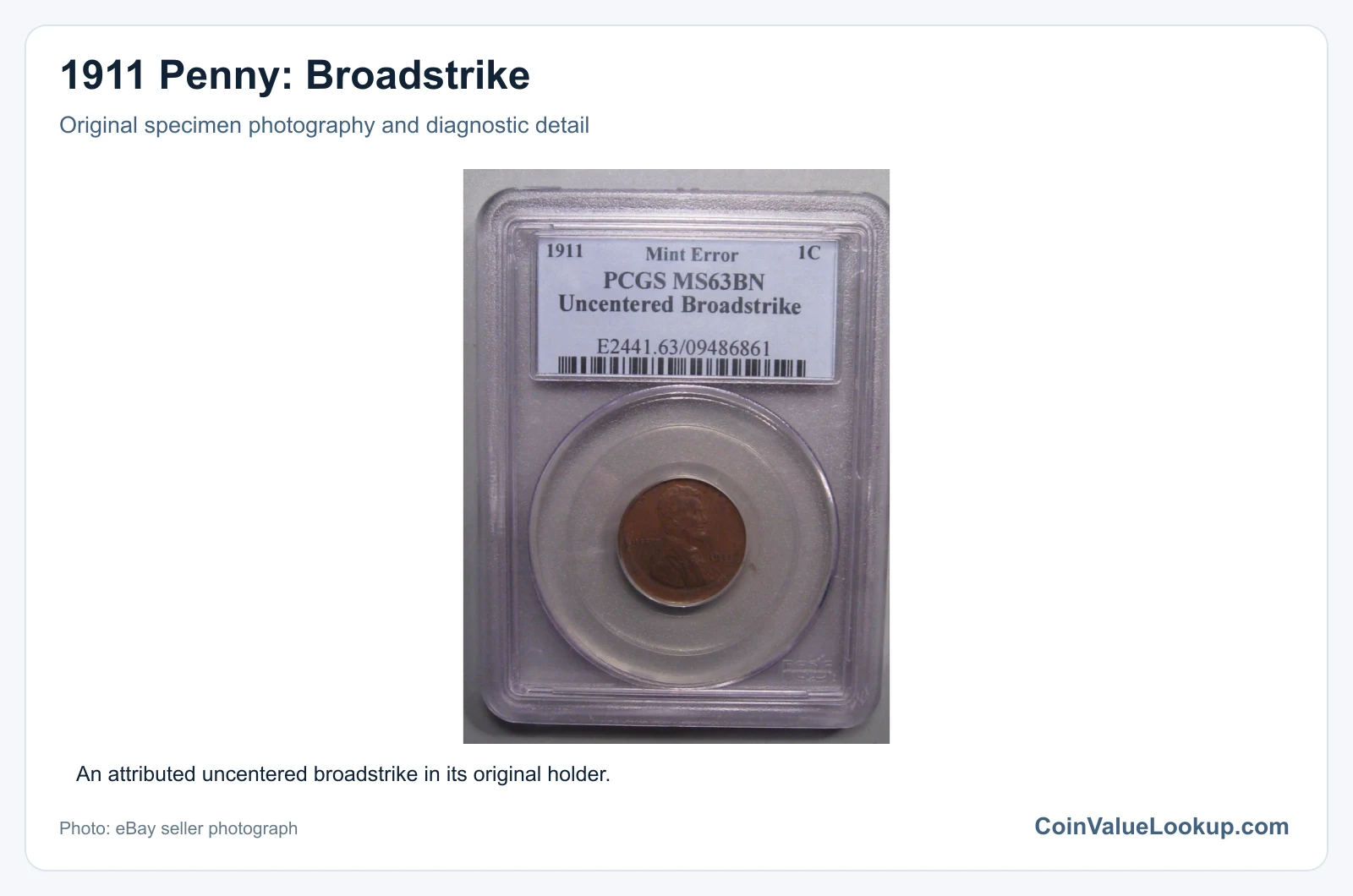 1911 Penny: Broadstrike with diagnostic detail