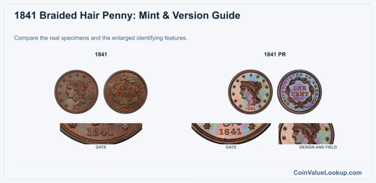 1841 Braided Hair Cent Coin Value: How Much Is It Worth?