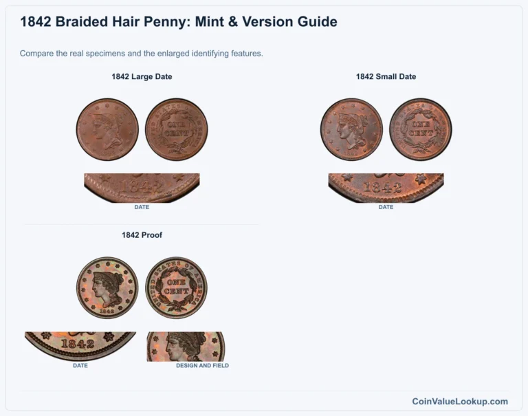 1842 Braided Hair Cent Coin Value: How Much Is It Worth?