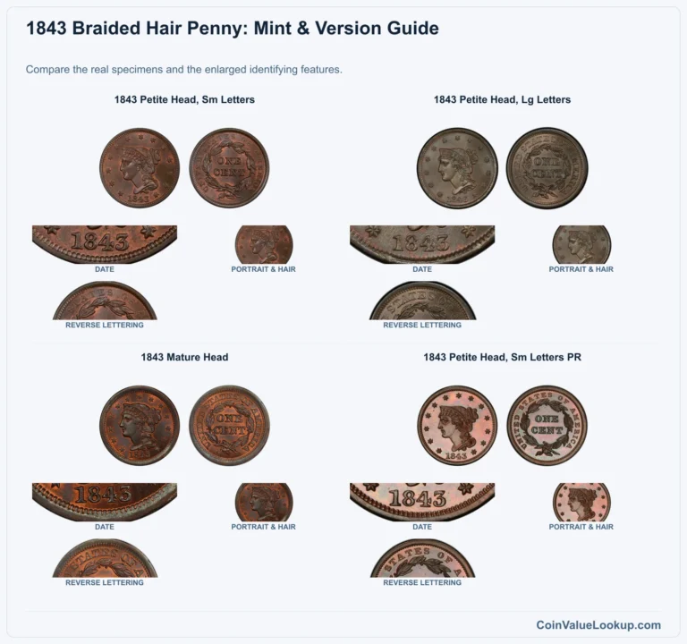 1843 Braided Hair Cent Coin Value: How Much Is It Worth?