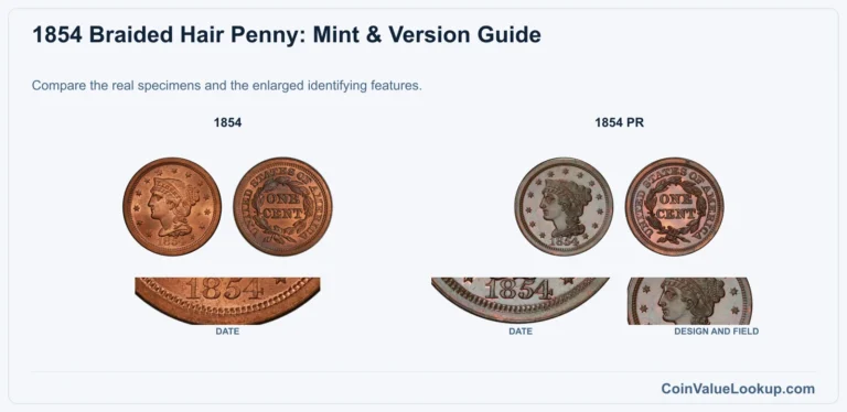 1854 Braided Hair Cent Coin Value: How Much Is It Worth?