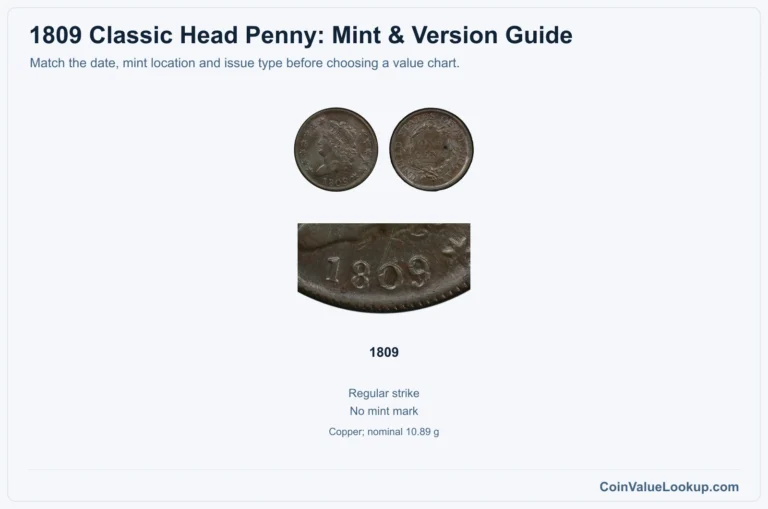 1809 Classic Head Cent Coin Value: How Much Is It Worth?