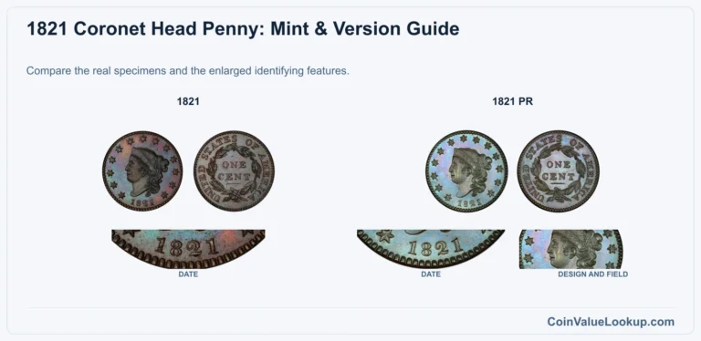1821 Coronet Head Cent Coin Value: How Much Is It Worth?