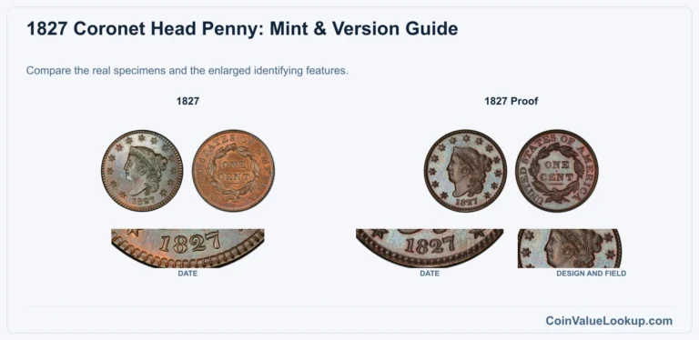 1827 Coronet Head Cent Coin Value: How Much Is It Worth?