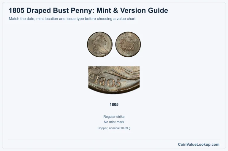 1805 Draped Bust Cent Coin Value: How Much Is It Worth?