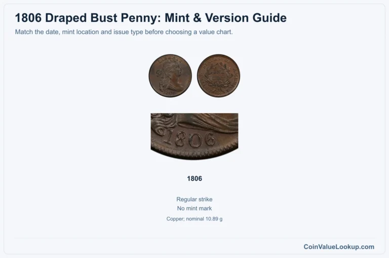 1806 Draped Bust Cent Coin Value: How Much Is It Worth?
