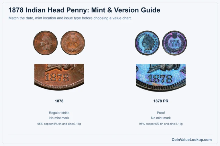 1878 Indian Head Penny Coin Value: How Much Is It Worth?