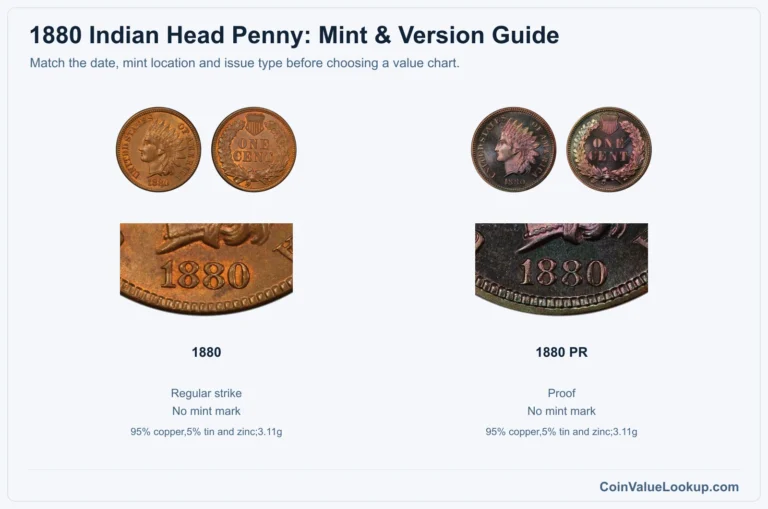 1880 Indian Head Penny Coin Value: How Much Is It Worth?