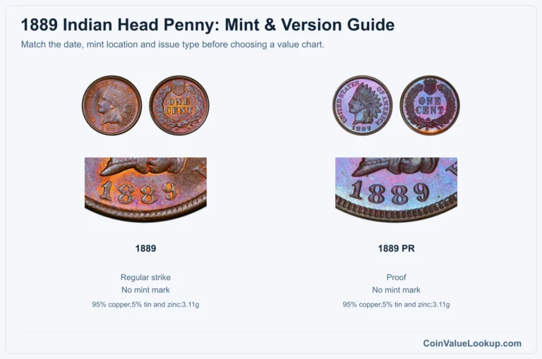 1889 Indian Head Penny Coin Value: How Much Is It Worth?