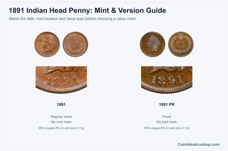 1891 Indian Head Penny Coin Value: How Much Is It Worth?