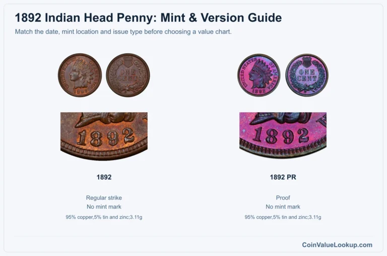 1892 Indian Head Penny Coin Value: How Much Is It Worth?