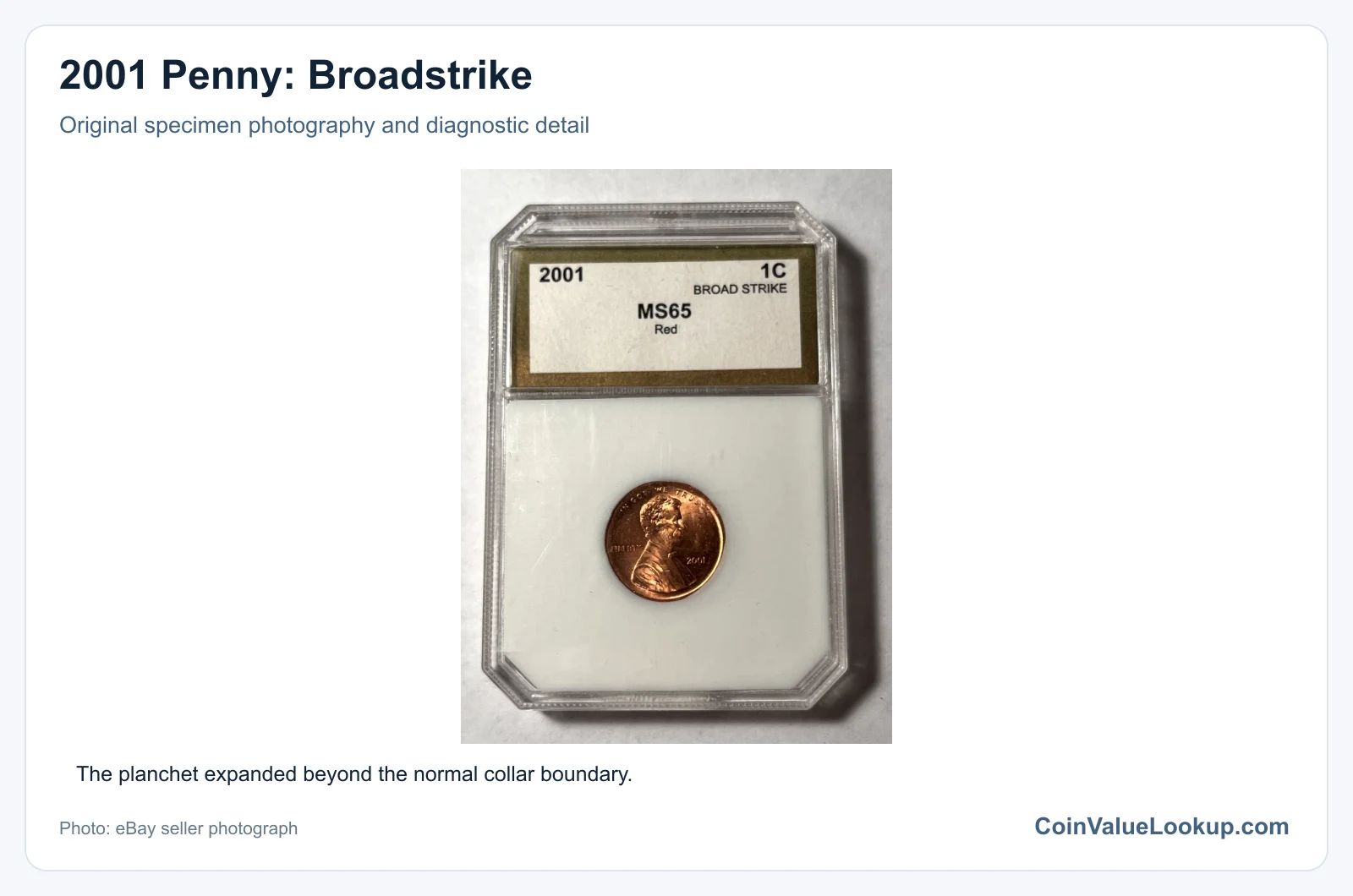 2001 Penny: Broadstrike with diagnostic detail