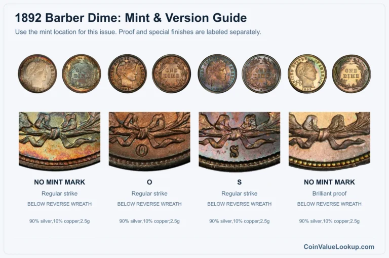 1892 Barber Dime Coin Value: How Much Is It Worth?
