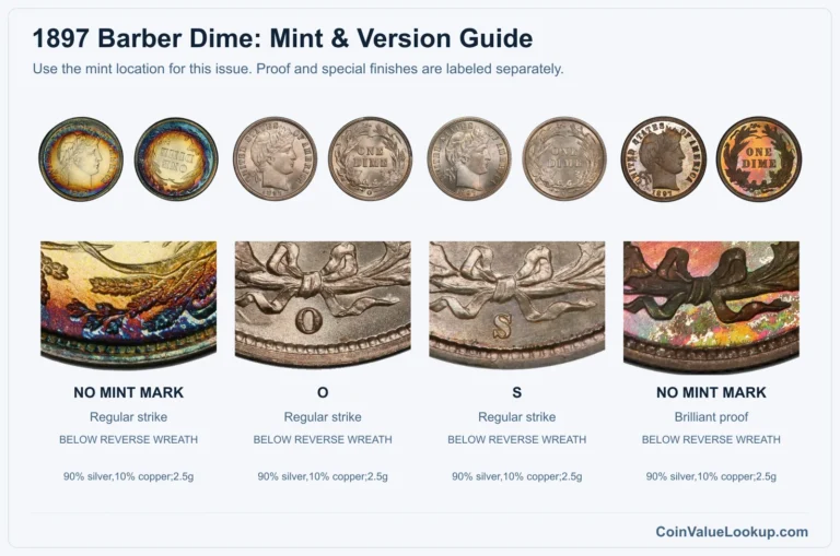 1897 Barber Dime Coin Value: How Much Is It Worth?