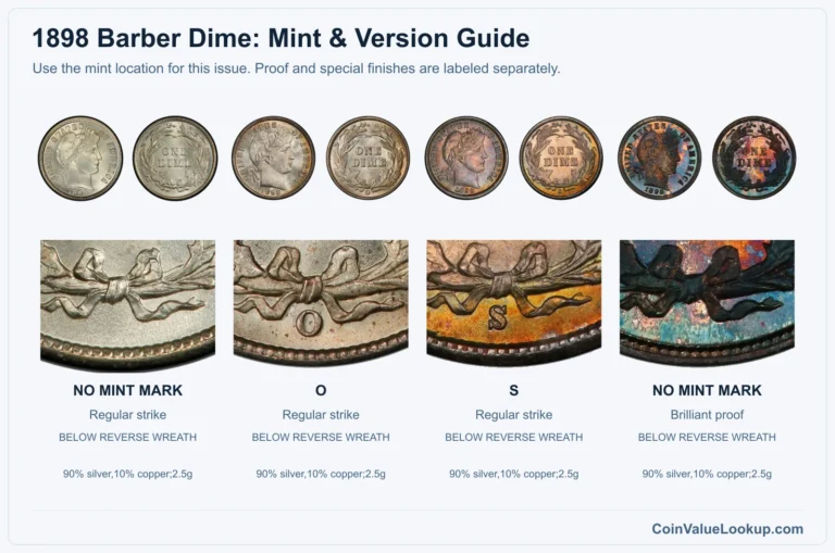 1898 Barber Dime Coin Value: How Much Is It Worth?