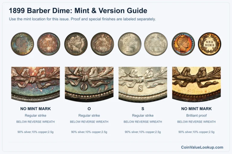1899 Barber Dime Coin Value: How Much Is It Worth?