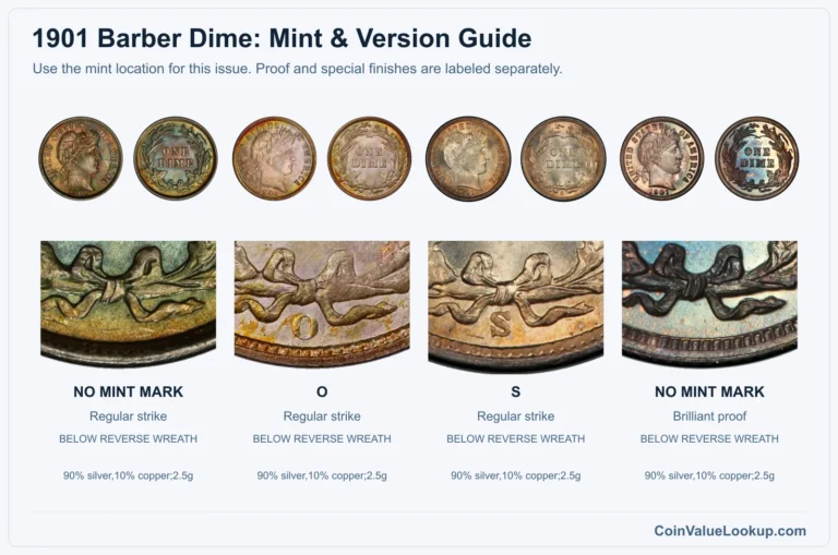 1901 Barber Dime Coin Value: How Much Is It Worth?