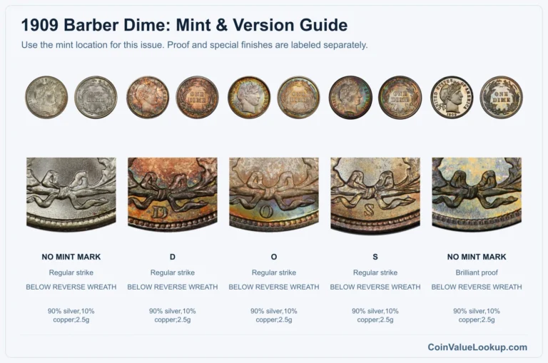 1909 Barber Dime Coin Value: How Much Is It Worth?