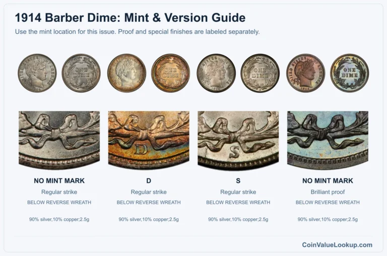 1914 Barber Dime Coin Value: How Much Is It Worth?