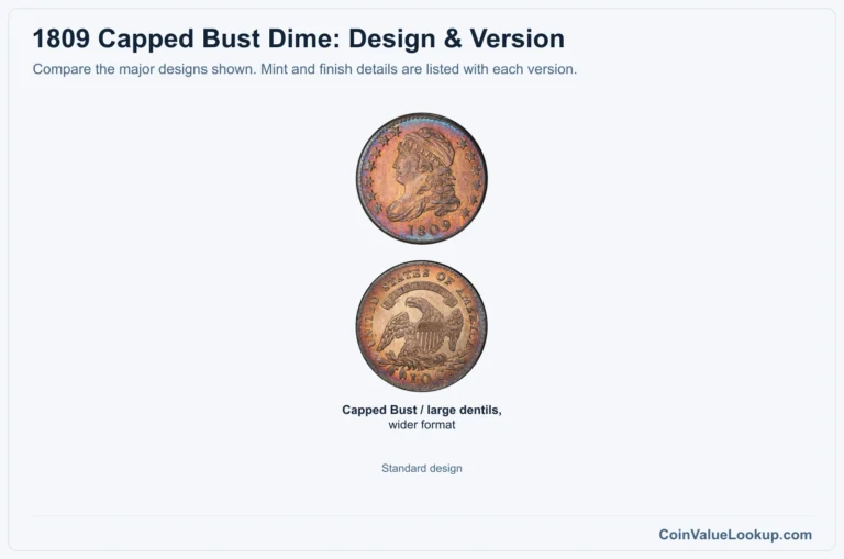 1809 Capped Bust Dime Coin Value: How Much Is It Worth?