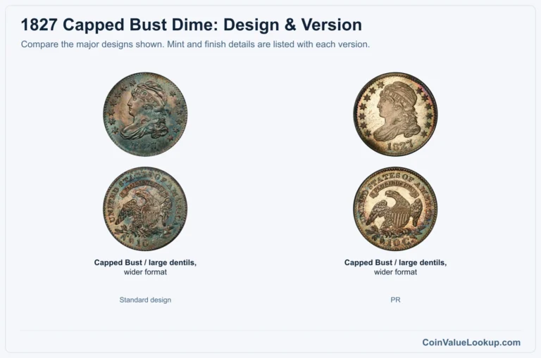 1827 Capped Bust Dime Coin Value: How Much Is It Worth?
