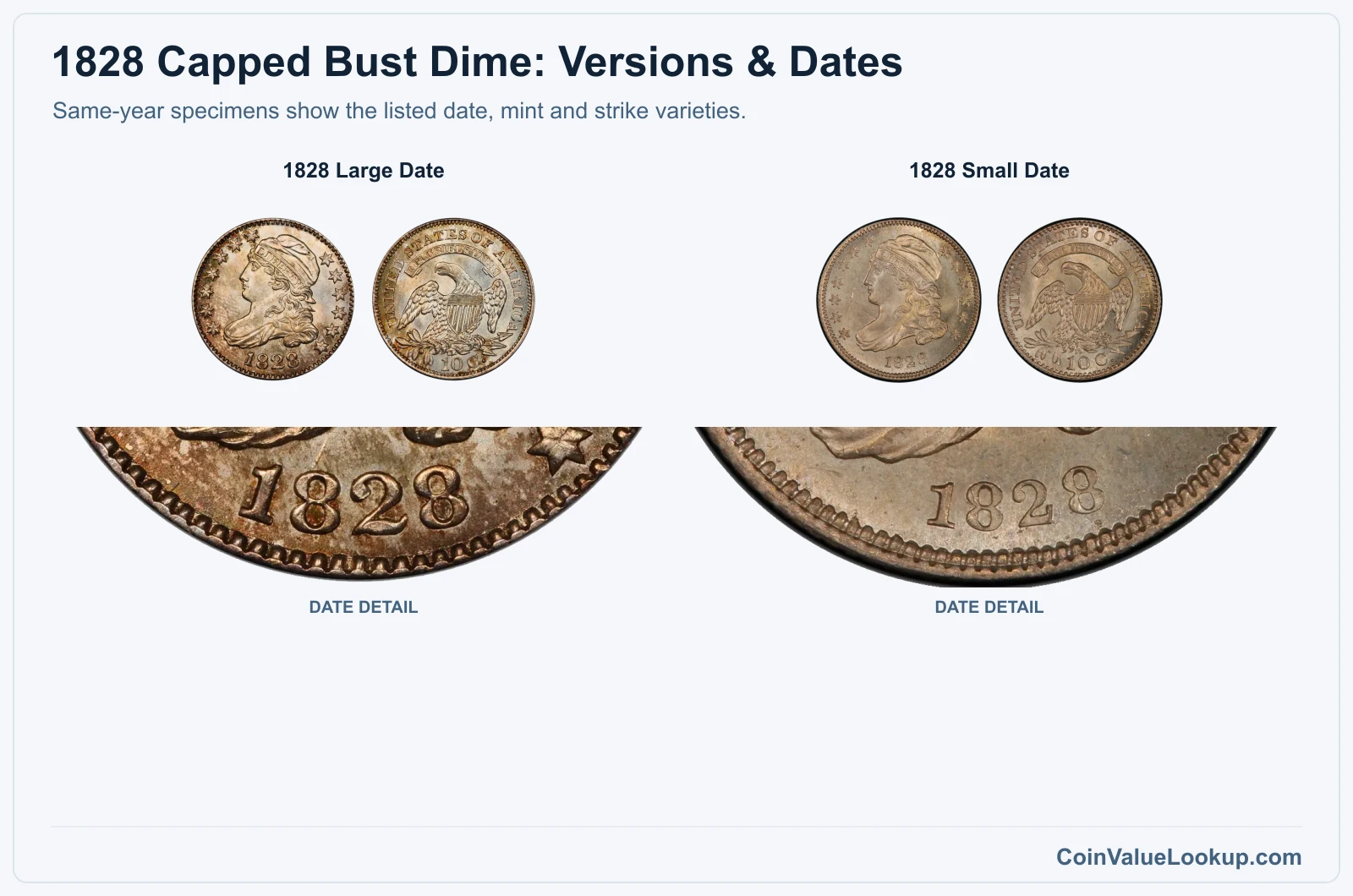1828 Capped Bust Dime Coin Value: How Much Is It Worth?