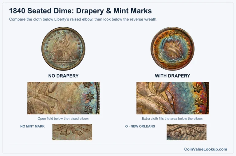 1840 Liberty Seated Dime Coin Value: How Much Is It Worth?