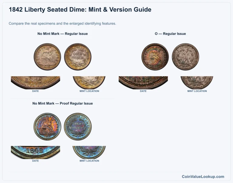 1842 Liberty Seated Dime Coin Value: How Much Is It Worth?