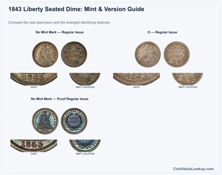 1843 Liberty Seated Dime Coin Value: How Much Is It Worth?