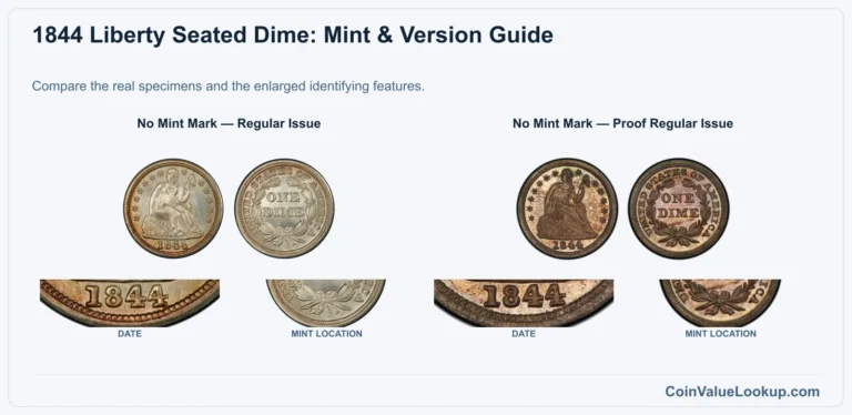 1844 Liberty Seated Dime Coin Value: How Much Is It Worth?